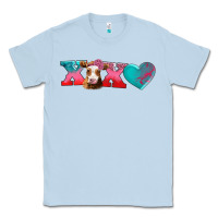 Dusty Blue xoxo guarnsey cow Classic Tee - AdoDesignShop