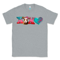 Heather Grey xoxo guarnsey cow Classic Tee - AdoDesignShop
