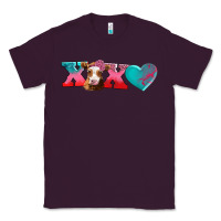 Plum xoxo guarnsey cow Classic Tee - AdoDesignShop