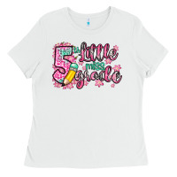 White little miss 5th grade Ladies Tee - Zillion Design Studio
