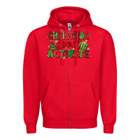 Red christmas spirit activate Zipper Hoodie - MaliasSmallBusiness