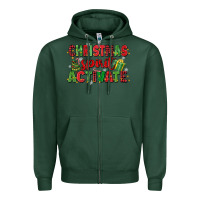 Sports Green christmas spirit activate Zipper Hoodie - MaliasSmallBusiness