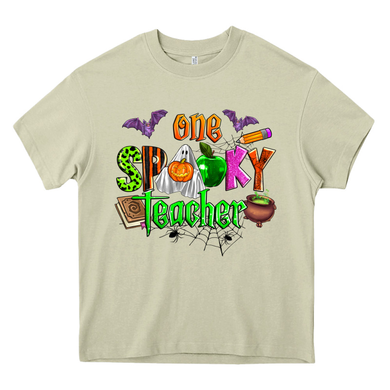 One Spooky Teacher Heavy Core Tee by Zillion Design Studio | Teevron
