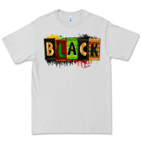Dove Grey Black juneteenth Premium Tee - Zillion Design Studio