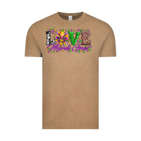 Vintage Coffee love mardi gras fleur de lis sunflower leopard and beads Vintage Tee - Artiststas