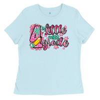 Baby Blue little miss 4th grade Ladies Tee - Zillion Design Studio