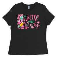 Black little miss 4th grade Ladies Tee - Zillion Design Studio