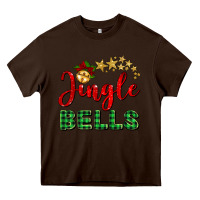 Chocolate Brown christmas jingle bells Heavy Core Tee - BarkalooDesign