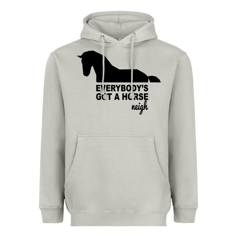 Everybody's Gotta Horse Neigh Heavyweight Hoodie by Bettercallsaul | Teevron