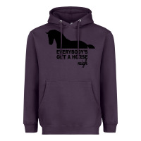 Plum everybody's gotta horse neigh Heavyweight Hoodie - Bettercallsaul