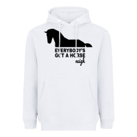 White everybody's gotta horse neigh Heavyweight Hoodie - Bettercallsaul