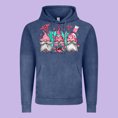Nurse Gnomes Vintage Hoodie Designed By Jasminsmagicworld