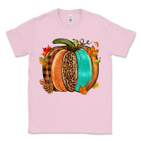 Bubblegum Pink Fall leopard pumpkin Classic Tee - NancyCooperArtShop