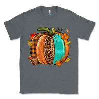 Charcoal Heather Fall leopard pumpkin Classic Tee - NancyCooperArtShop