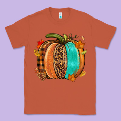 Fall Leopard Pumpkin Classic Tee Designed By Nancycooperartshop