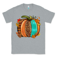 Heather Grey Fall leopard pumpkin Classic Tee - NancyCooperArtShop