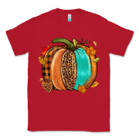Red Fall leopard pumpkin Classic Tee - NancyCooperArtShop