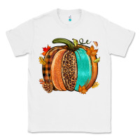 White Fall leopard pumpkin Classic Tee - NancyCooperArtShop