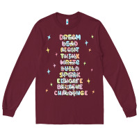 Burgundy jesus names believe Long Sleeve Tee - MaliasSmallBusiness