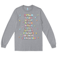Heather Grey jesus names believe Long Sleeve Tee - MaliasSmallBusiness