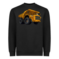 Black Dump Truck Heavyweight Sweatshirt - LillyAllenDesigns