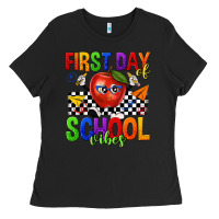 Black first day of school vibes Ladies Tee - texasbilliewilder