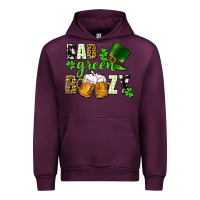 Mauve Wine Bad green boozy St. Patrick's Day Urban Hoodie - CowGirlArtShop