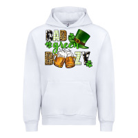 White Bad green boozy St. Patrick's Day Urban Hoodie - CowGirlArtShop