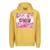 Antique Gold Breast Cancer Teacher Premium Hoodie - NancyCooperArtShop