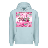 Blue Mist Breast Cancer Teacher Premium Hoodie - NancyCooperArtShop