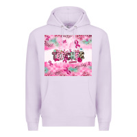Lilac Breast Cancer Teacher Premium Hoodie - NancyCooperArtShop