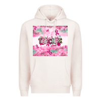 Pale Pink Breast Cancer Teacher Premium Hoodie - NancyCooperArtShop