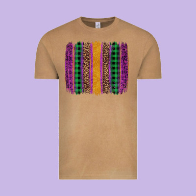 Mardi Gras Western Brush Stroke Vintage Tee Designed By Artiststas