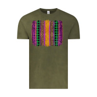 Vintage Olive mardi gras western brush stroke Vintage Tee - Artiststas