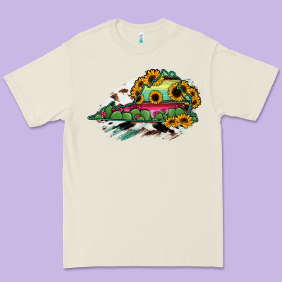 Virginia State Map Premium Tee Designed By Ranaportraitstore
