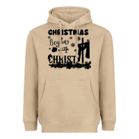 Mushroom Christmas Begins With Christ Heavyweight Hoodie - Bettercallsaul