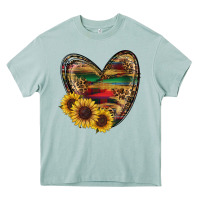 Arona western sunflowers heart Heavy Core Tee - RanaPortraitStore