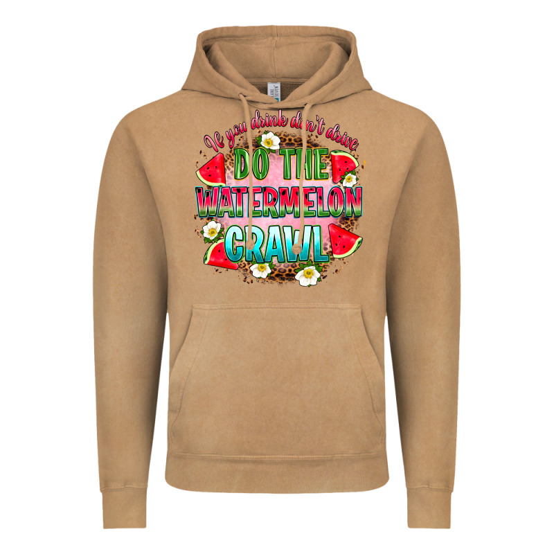 If You Drink Don't Drive Do The Watermelon Crawl Vintage Hoodie by RanaPortraitStore | Teevron