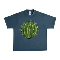 Midnight Navy cactus Urban Heavy Tee - BarkalooDesign