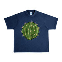 Navy cactus Urban Heavy Tee - BarkalooDesign