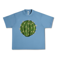 Pebble Blue cactus Urban Heavy Tee - BarkalooDesign