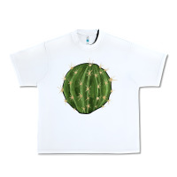 White cactus Urban Heavy Tee - BarkalooDesign