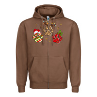 Chestnut christmas paws Zipper Hoodie - MaliasSmallBusiness