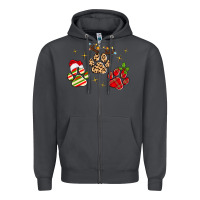 Smoke christmas paws Zipper Hoodie - MaliasSmallBusiness