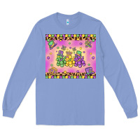 Colony Blue mardi gras bead dogs Long Sleeve Tee - MaliasSmallBusiness