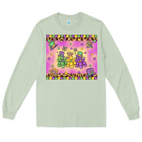 Matcha mardi gras bead dogs Long Sleeve Tee - MaliasSmallBusiness