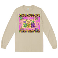 Mushroom mardi gras bead dogs Long Sleeve Tee - MaliasSmallBusiness