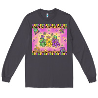Smoke mardi gras bead dogs Long Sleeve Tee - MaliasSmallBusiness