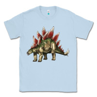 Dusty Blue Stegosaurus Classic Tee - LillyAllenDesigns