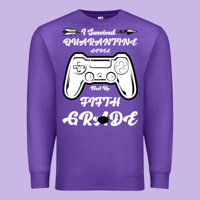 I Survived Quarantine Level Next Fifth Grade Premium Sweatshirt Designed By Bettercallsaul